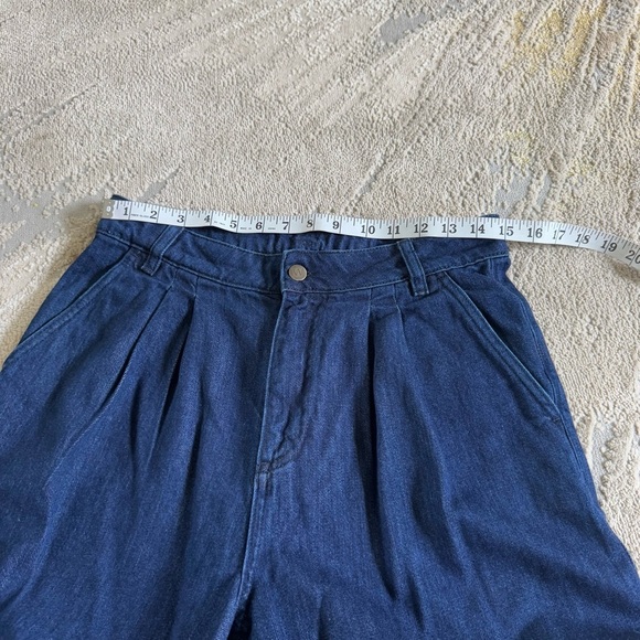 Wrap London wide leg soft jeans high rise tailored pleated ZU50 size 8 - Picture 8 of 13